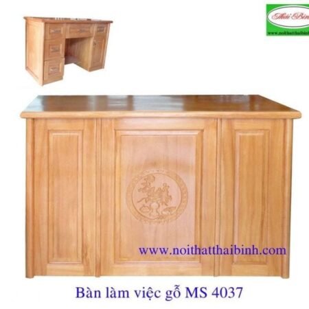 Bàn làm việc gỗ căm xe MS : 4037 Giá : 1m6 = 14.000.000