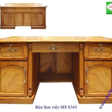 Bàn làm việc gỗ gõ đỏ MS : 8345 Giá : 1m6 = 19.500.000