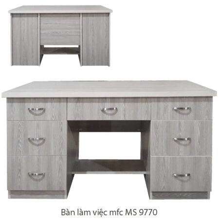 Bàn làm việc mfc giá rẻ MS 9770 Giá 1m2 = 3.000.000