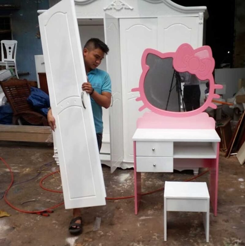 Bàn trang điểm Hello Kitty MS 9137 Giá 1m0 : 4.000.000 - Ảnh 4