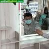 Bàn trang điểm kính đèn cảm ứng MS 2145 - Hình ảnh 4