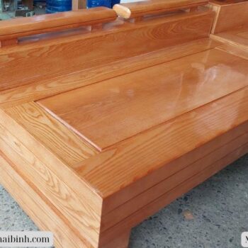 Bộ salon góc gỗ sồi tự nhiên MS 3057