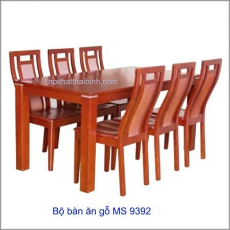 Bộ bàn ăn gỗ MS 9392 Giá bộ = 8.500.000