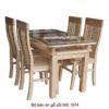 Bộ bàn ăn gỗ sồi 4 ghế MS 1074 Giá bộ= 7,500,000đ giảm còn= 6,500,000đ