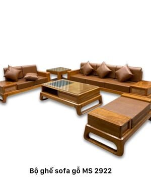 Bộ ghế sofa gỗ cao cấp MS 2922