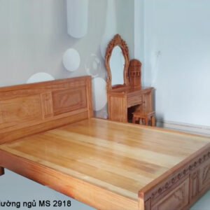 Bộ giường ngủ bàn trang điểm gỗ MS 2918