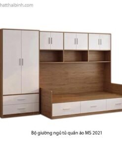 Bộ giường ngủ tủ quần áo MS 2021