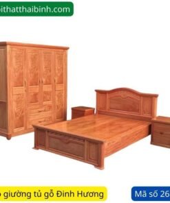 Bộ giường tủ gỗ Đinh Hương MS 2674