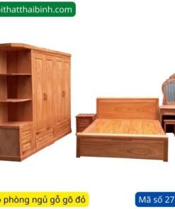 Bộ phòng ngủ gỗ gõ đỏ hiện đại MS 2708