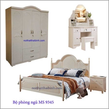Bộ phòng ngủ màu trắng MS 9345 Giá bộ = 22.200.000