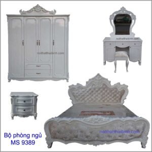 Bộ phòng ngủ tân cổ điển MS 9389 Giá bộ = 33.500.000