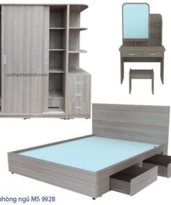 Bộ nội thất phòng ngủ đẹp MS 9928 Giá bộ = 17.700.000 đ - Tặng Nệm Cao Su Non AMERICAN