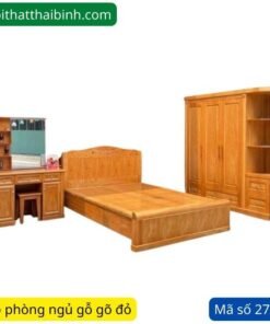 Bộ phòng ngủ gỗ gõ đỏ hiện đại MS 2768