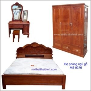 Bộ phòng ngủ gỗ căm xe MS 9376 Giá bộ = 31.500.000