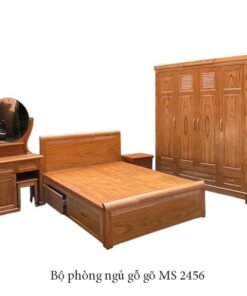 Bộ phòng ngủ gỗ gõ MS 2456