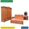 Bộ phòng ngủ gỗ gõ đỏ sang trọng MS 2762