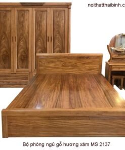 Bộ phòng ngủ gỗ hương xám MS 2137