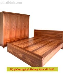 Bộ phòng ngủ gỗ hương xám MS 2417
