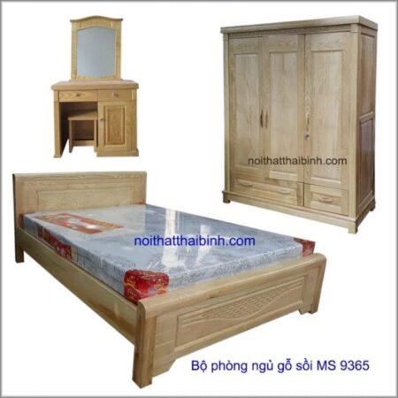 Bộ phòng ngủ gỗ sồi MS 9365 Giá bộ = 19.500.000
