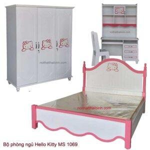 Bộ phòng ngủ Hello Kitty dành cho bé MS 1069 Giá bộ = 18.300.000 đ