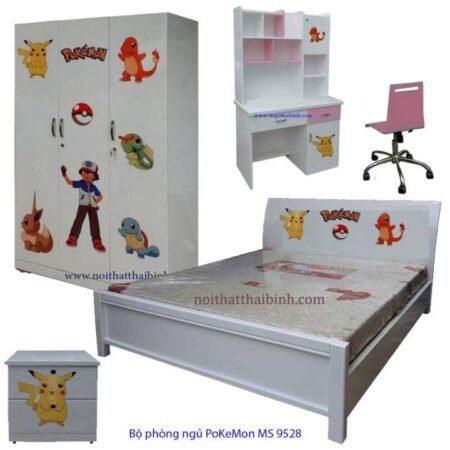 Bộ phòng ngủ PoKeMon MS 9528 Giá bộ = 18.500.000