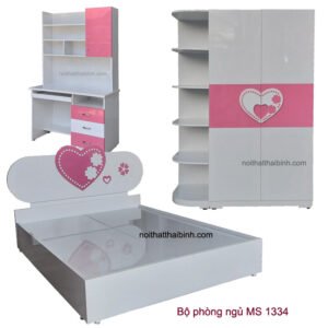 Bộ phòng ngủ trái tim MS 1334 Giá bán= 18.200.000đ giảm còn= 15.200.000đ