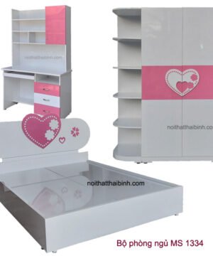 Bộ phòng ngủ trái tim MS 1334 Giá bán= 18.200.000đ giảm còn= 15.200.000đ