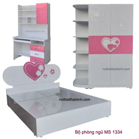 Bộ phòng ngủ trái tim MS 1334 Giá bán= 18.200.000đ giảm còn= 15.200.000đ