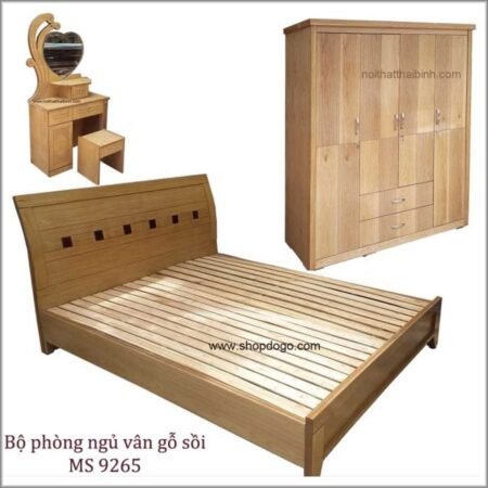 Bộ phòng ngủ vân gỗ sồi MS 9265 Giá bộ = 13.600.000
