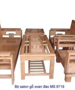 Bộ sa lon gỗ xoan đào MS : 8719 Giá : 14.200.000