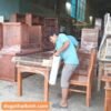 Bộ bàn ăn gỗ xoan đào 6 ghế MS 2433 - Hình ảnh 3
