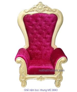 Ghế nệm bọc vải nhung MS 9843 Giá = 15.000.000đ giảm còn= 10.000.000đ