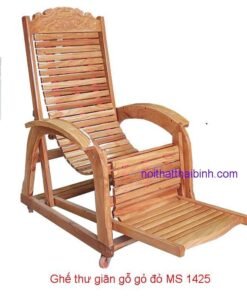Ghế thư giãn gỗ gõ đỏ MS 1425 Giá bán= 5.500.000đ giảm còn= 4.500.000đ