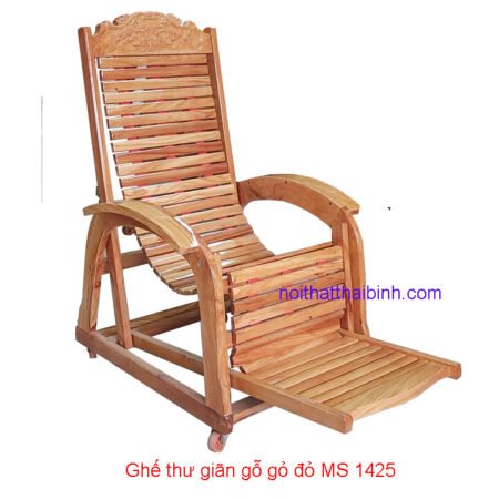 Ghế thư giãn gỗ gõ đỏ MS 1425 Giá bán= 5.500.000đ giảm còn= 4.500.000đ