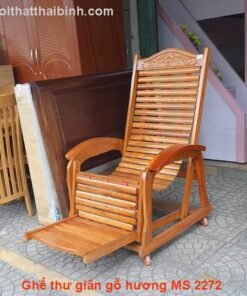 Ghế thư giãn gỗ hương MS 2272 | GIAO HỎA TỐC TPHCM