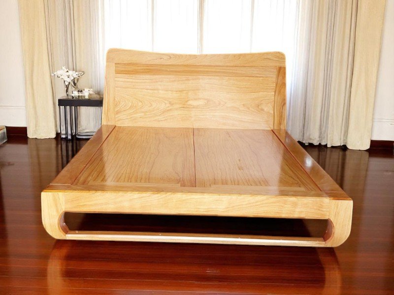Giá giường gỗ sồi 1m6