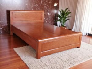 Giá giường gỗ sồi 1m6