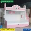 Giường 2 tầng trẻ em màu hồng MS 2593 - Ảnh 4