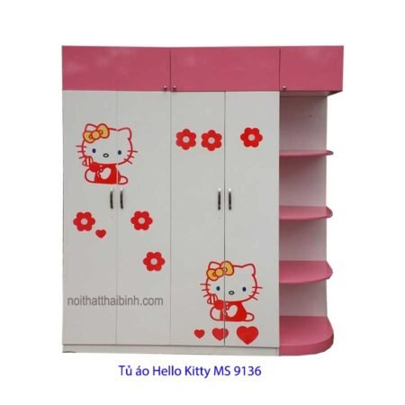 Tủ áo Hello Kitty MS 9136 Giá : Size 1m8 = 9.000.000