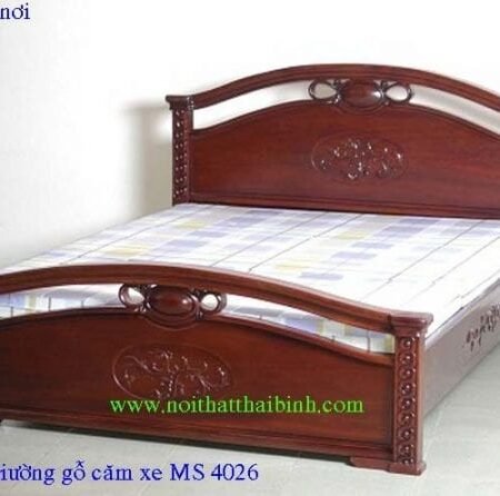 Giường ngủ gỗ căm xe  MS : 4026 - Giá: 22.000.000