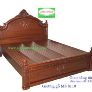 Giường ngủ gỗ căm xe MS : 8011 - Giá : 28.000.000