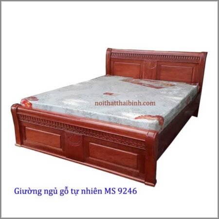 Giường gỗ tự nhiên MS 9246 Giá 1m6 : 9.000.000