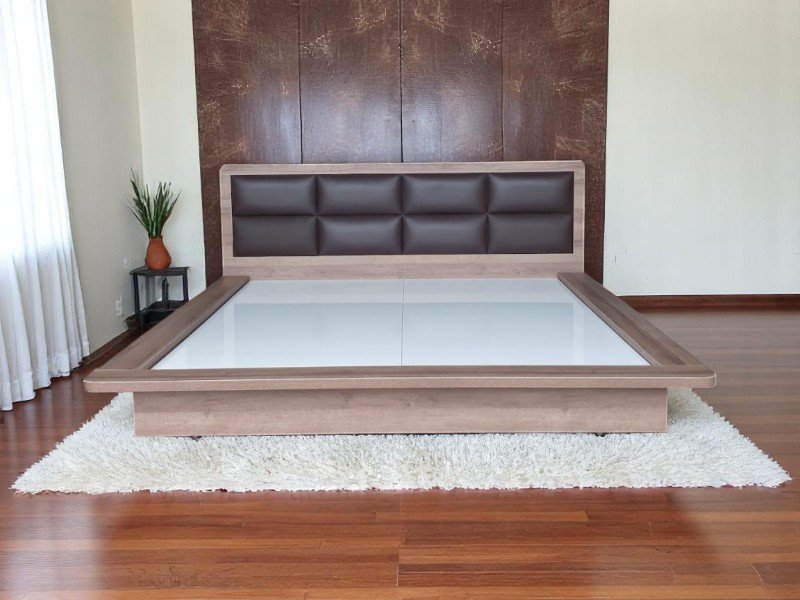 Giường gỗ sồi hiện đại