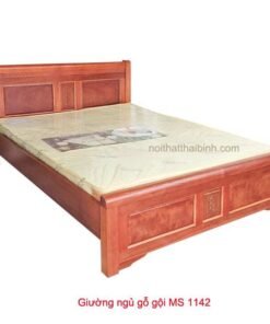 Giường gỗ tự nhiên MS 1142 Giá bán= 7.500.000đ giảm còn= 7.500.000đ