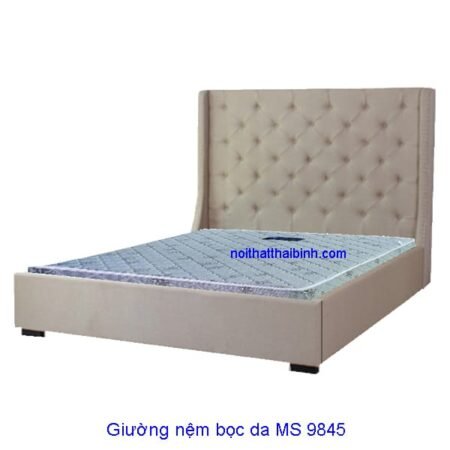 Giường nệm bọc da simili MS 9845 Giá 1m6 = 12.500.000