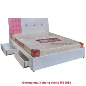 Giường ngủ 3 chong chóng MS 9953 Giá bán = 8.000.000 đ - Tặng Nệm Cao Su Non AMERICAN