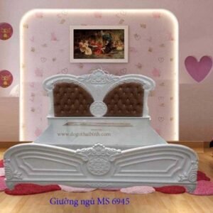 Giường ngủ MS 6945-Giá : 1m8 x 2m0 = 14.500.000         2m0 x 2m0 = 16.000.000