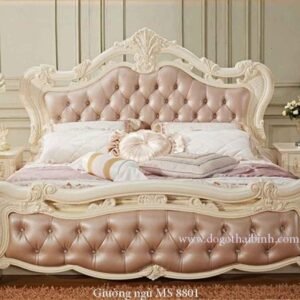 Giường ngủ MS 8801-Giá : 1m6 x 2m0 = 12.500.000         1m8 x 2m0 = 15.000.000