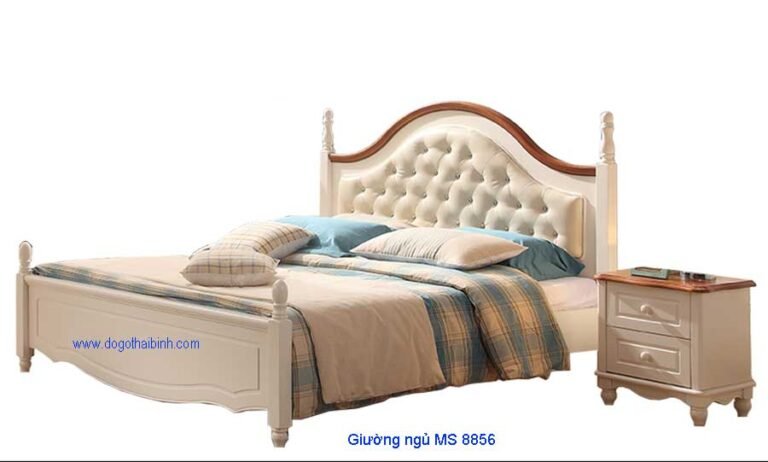 Giường ngủ MS 8856 Giá : 1m6 x 2m0 = 7.000.000         1m8 x 2m0 = 8.000.000