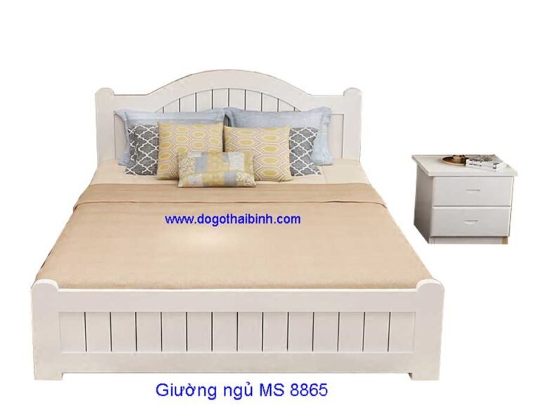 Giường ngủ MS 8865 Giá : 1m6 x 2m0 = 6.000.000         1m8 x 2m0 = 7.000.000